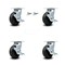 Service Caster 6 Inch Rubber on Steel Caster Set with Roller Bearings 4 Brake 2 Swivel Lock SCC SCC-30CS620-RSR-TLB-BSL-2-TLB-2 - alternate 2